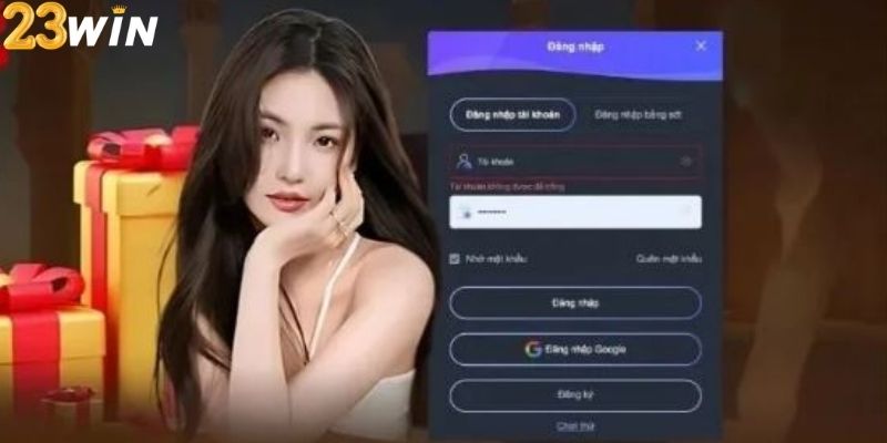 Đăng nhập 23WIN nhưng không thể nhớ pass