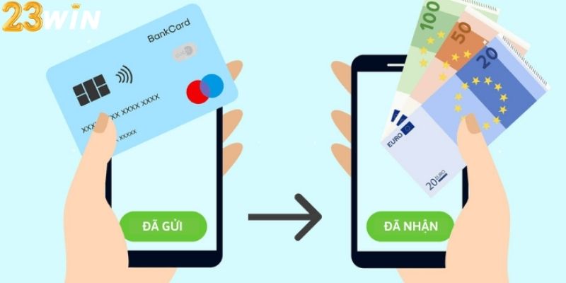 Rút tiền 23WIN qua ngân hàng là phương thức phổ biến nhất